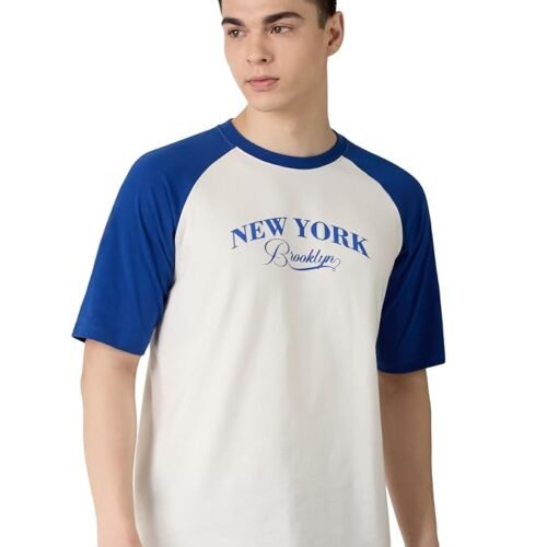 Symbol Men Ragon Oversized Fit T-Shirt | Half Sleeves | Printed | Available in Plus Size